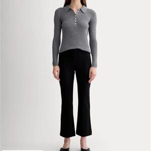 Everlane Black Kick Flare Trousers
